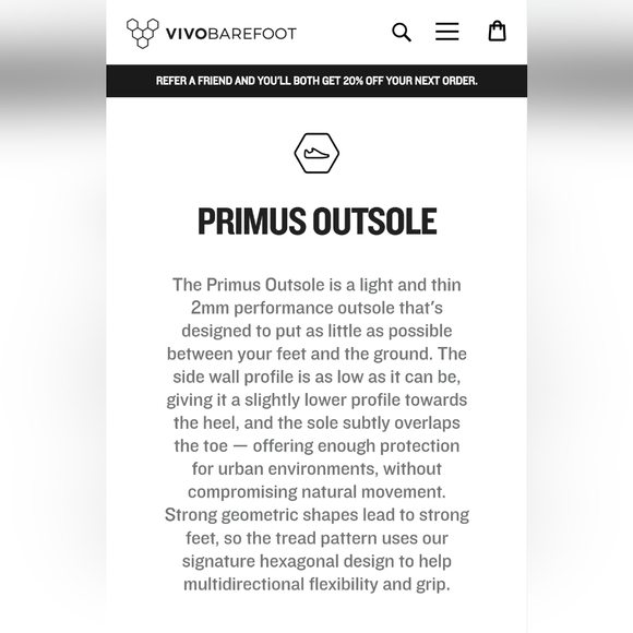 Vivo men primus asana II size 9.5 - Picture 16 of 16